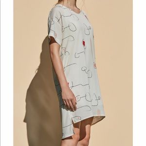 Eve Gravel Short Sleeved Dress